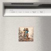 Steampunk Platypus Magnet Magneet (Insitu (Vaatwasser))