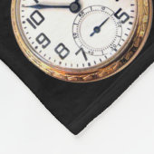 Steampunk Pocket Watts Time Objects Collage Fleece Deken (Hoek)