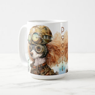 Steampunk Poodle Hond Koffiemok