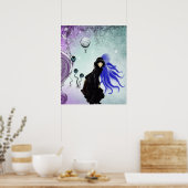 Steampunk Pop Surréalisme Art Poster - Vous regard (Cuisine)