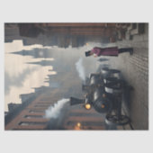 Steampunk Post Apocalyptic Cities Decoupage v7 Tissuepapier (Voorkant)