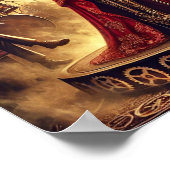 Steampunk Poster 14, de door stoom aangedreven zan (Hoek)