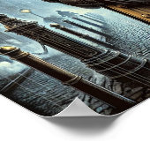 Steampunk Poster 20, het geheim van de detective (Hoek)