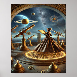 Steampunk Poster 27, de door ether aangedreven ast