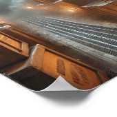 Steampunk Poster 32, het luchtschip Stowaway (Hoek)