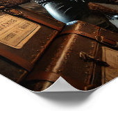 Steampunk Poster 42, het luchtschip Stowaway (Hoek)