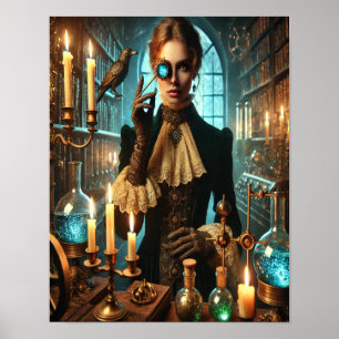 Steampunk Poster 45, De Schaduw Alchemist