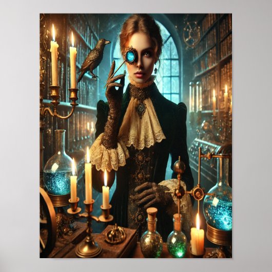 Steampunk Poster 45, De Schaduw Alchemist (Voorkant)