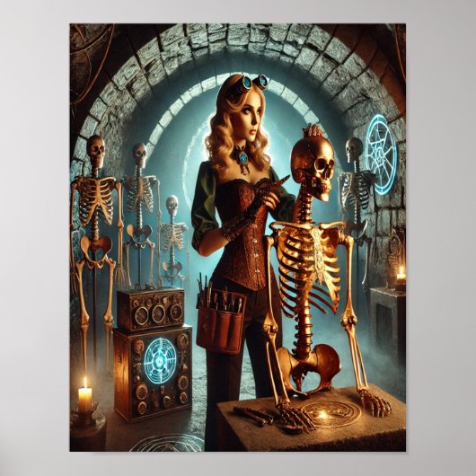 Steampunk Poster 48 De Necrotech Enchantress (Voorkant)