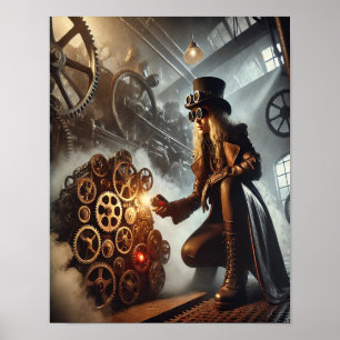 Steampunk Poster 56 De Clockwork Saboteur
