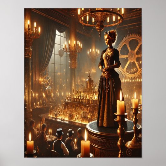Steampunk Poster 68 De Koningin van de Ondergrond (Voorkant)