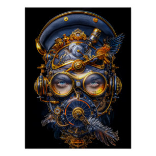 Steampunk Poster Design Perfect Poster