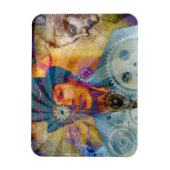 Steampunk Psychedelic Gear Magnet Magneet (Verticaal)
