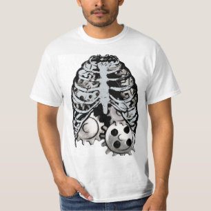 Steampunk Punk borst met tandwielen T-shirt