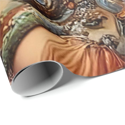 Steampunk Queen Art inpakpapier (Rol Hoek)