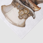 Steampunk Quirky Ongebruikelijke Kip Decoupage LT Tissuepapier (Detail)