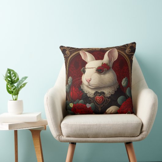 Steampunk Rabbit Pillow Fantasy Pillow Kussen (Stoel)