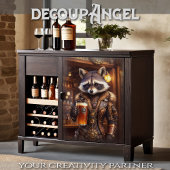 Steampunk Raccoon Proost - Decoupage - Tissuepapier