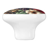 Steampunk Rainbow Heart and Gears Keramische Knop (Zijkant)