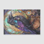 Steampunk Raven 3 Decoupage papier (Voorkant)