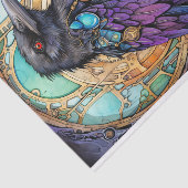 Steampunk Raven 3 Decoupage papier (Detail)