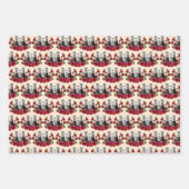 Steampunk Red Binocles Pet Kerstmis Inpakpapier Vel (Voorkant 3)