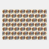 Steampunk Red Binocles Pet Kerstmis Inpakpapier Vel (Voorkant 2)