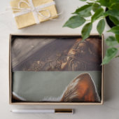 Steampunk Red Fox Victoriaans Stijl Decoupage Tissuepapier (Geschenk)