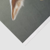 Steampunk Red Fox Victoriaans Stijl Decoupage Tissuepapier (Detail)