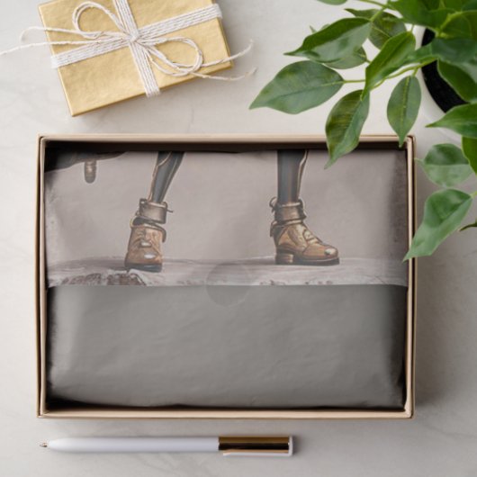 Steampunk Reizende Fairy Decoupage Tissuepapier (Geschenk)