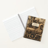 Steampunk Retro Notitieboek (Binnen)