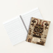 Steampunk Retro Notitieboek (Binnen)