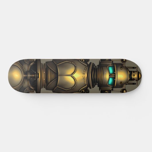 Steampunk Robot Knight Skateboard (Horizontaal)