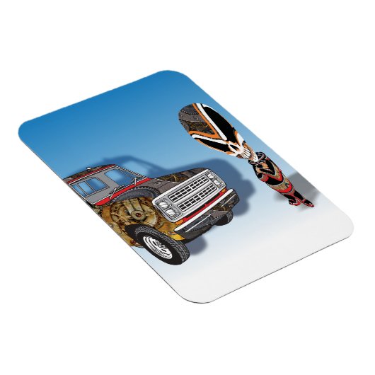 Steampunk Robot Teenage Alien Cyborg Magneet (Rechterzijde)