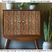 Steampunk Roestig Bronzen Patroon BN5 Découpage Tissuepapier