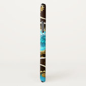 Steampunk roestige achtergrond met turkooizen lenz Case-Mate iPhone case (Achterkant / rechts)