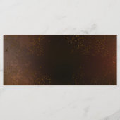 Steampunk Roestige Achtergrond met Turquoise Lenze Menu (Achterkant)