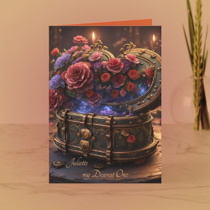 Steampunk Romance Feestdagen Kaart
