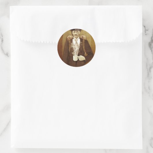 STEAMPUNK RONDE STICKER (Tas)