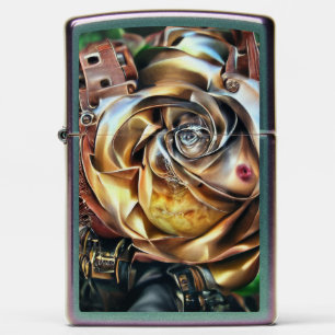 Steampunk Roos met surrealistisch gezicht - Mechan