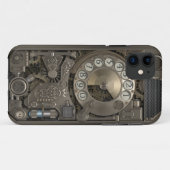 Steampunk Rotary Metal Dial Phone. Case-Mate iPhone Case (Achterkant (horizontaal))