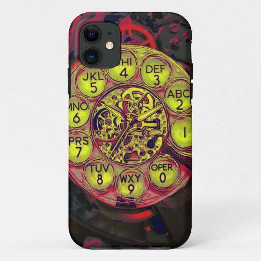 steampunk roterende lifoon Case-Mate iPhone case (Achterkant)