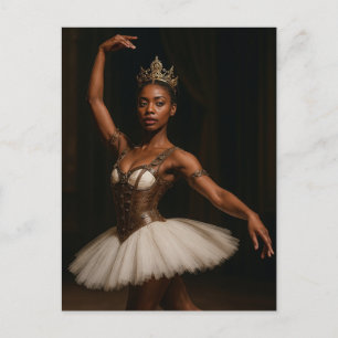 Steampunk Royal Ballerina Elegant Fantasy Briefkaart
