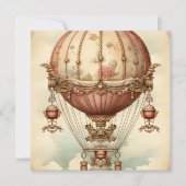  Steampunk Roze Hete Luchtballon (Voorkant)