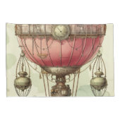  Steampunk Roze Hete Luchtballon (2) Kussensloop (Achterkant-Rechts)