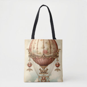 Steampunk Roze Hete Luchtballon Draagtas