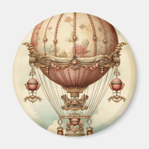 Steampunk Roze Hete Luchtballon Magneet