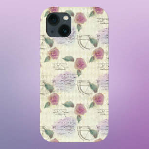 Steampunk-Rozen en mechanische tekening met tandwi iPhone 13 Hoesje