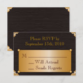 Steampunk RSVP-kaart RSVP Kaartje (Voorkant / Achterkant)