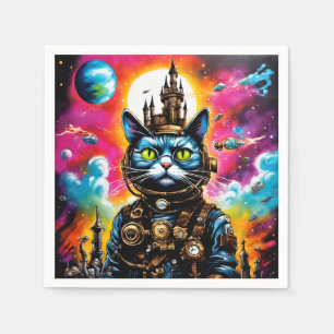 Steampunk Ruimtekater II Servet